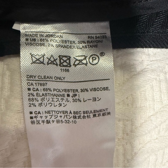 Gently Worn Banana Republic Black Pants with Polka Dots - Picture 3 of 4